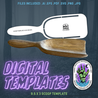 9.5 X 3 WOOD SCOOP - DIGITAL TEMPLATE