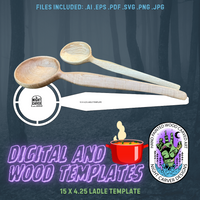 15 X 4.25 LADLE TEMPLATE. - BALTIC BIRCH TEMPLATE