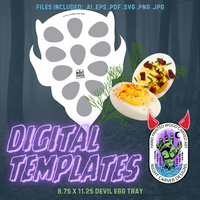 8.75 X 11.25 DEVIL EGG TRAY- DIGITAL TEMPLATE