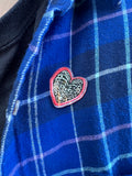 Ribcage Heart Pin