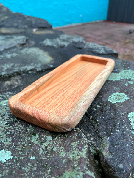 Locust Pencil Tray carved 4 x 10