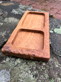 Oak Double cavity tray 5 1/2 x 12