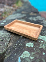 Oak carved tray 6 x 9.5