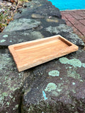 Oak carved tray 5 1/2 x 10 3/4