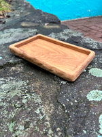 Oak carved tray 5.5 x 9