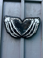 Black Skeleton Heart
