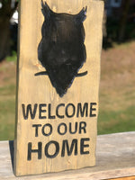 Welcome to Our Home owl