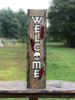 Skull Welcome Sign