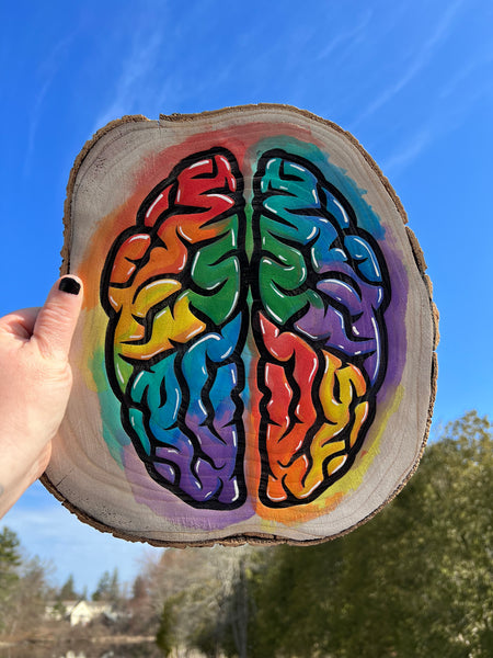 Neurodiversity Awareness Brain Painting