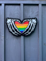 Rainbow Skeleton Heart