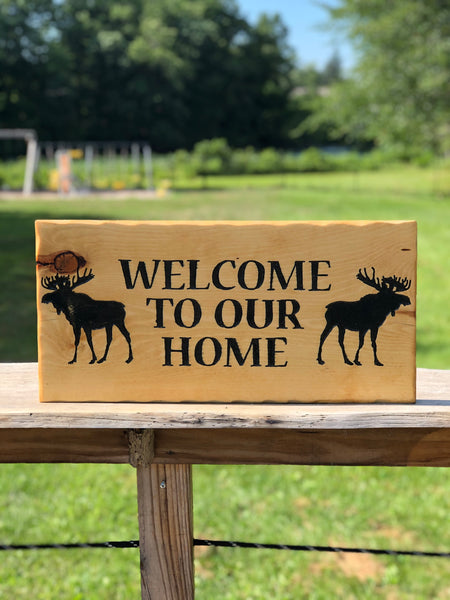 Welcome to our home Moose