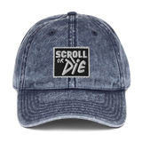 Scroll or Die Vintage Cotton Twill Cap